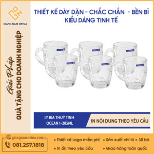 Ly bia thuỷ tinh Ocean 1-285ml