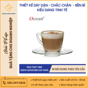 Tách thủy tinh KENYA CAPUCCINO CUP 245ml