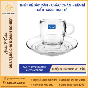 Tách thủy tinh Ocean CAFFE CAPPUCINO