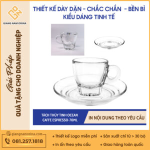 Tách thủy tinh Ocean caffe espresso-70ML