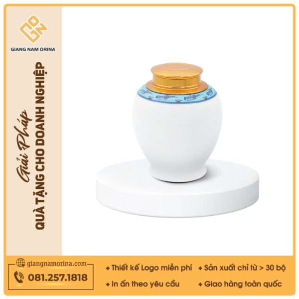 Đơn vị cung cấp hũ đựng trà in logo công đoàn