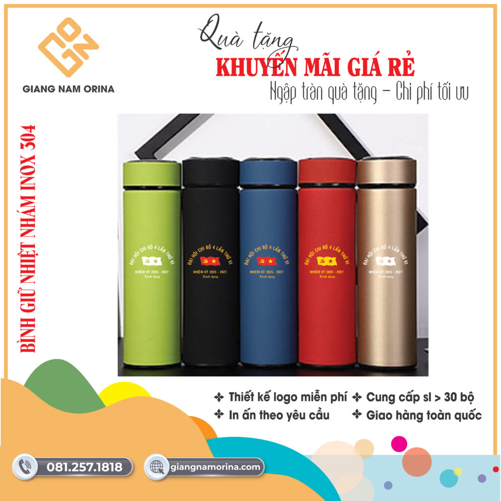 Binh Giu Nhiet NHAM INOX 304
