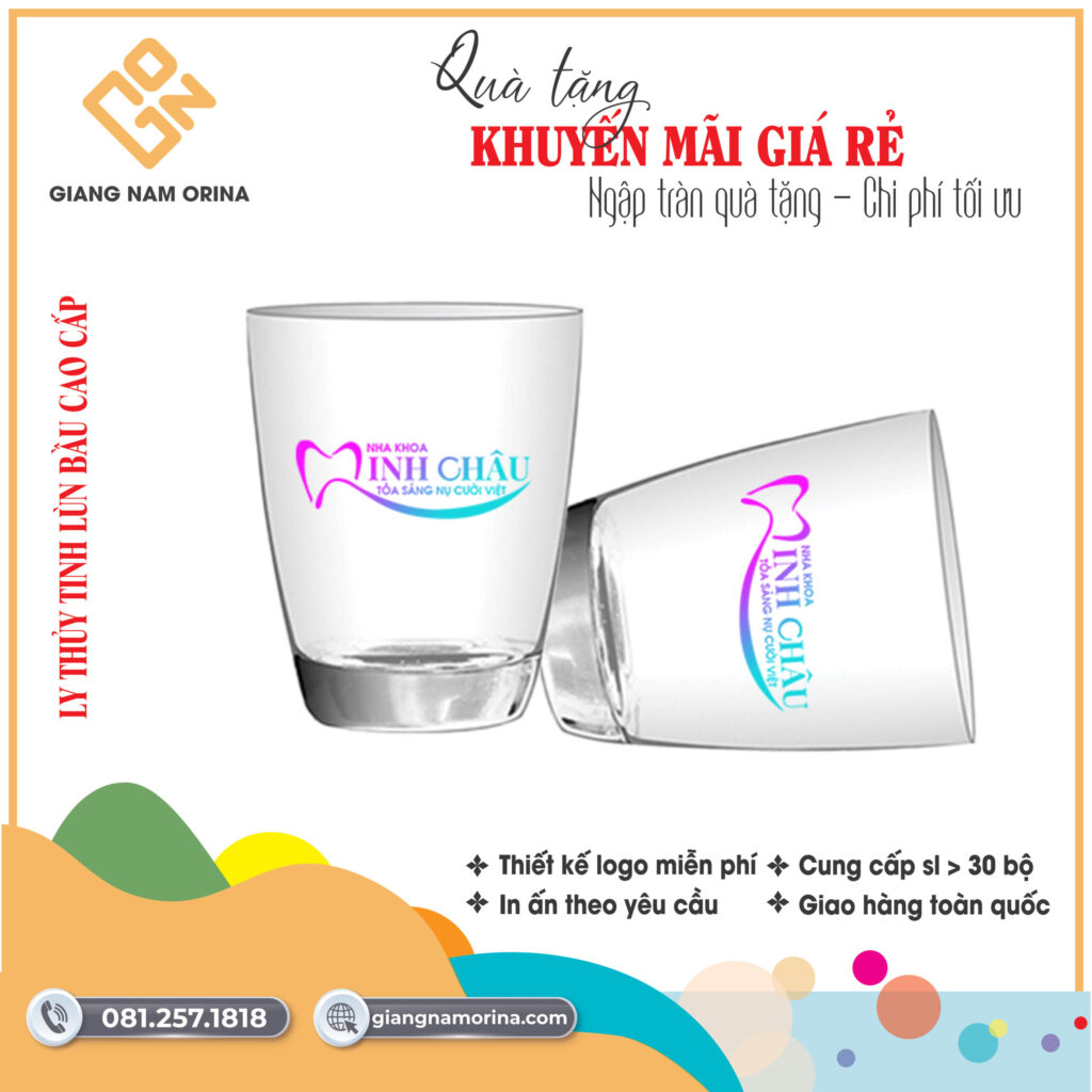 LY THỦY TINH LÙN BẦU CAO CẤP