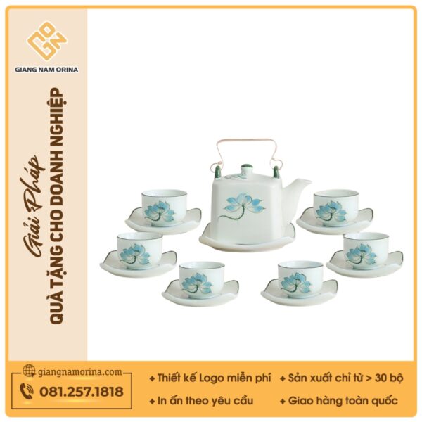 Bộ trà vẽ tay