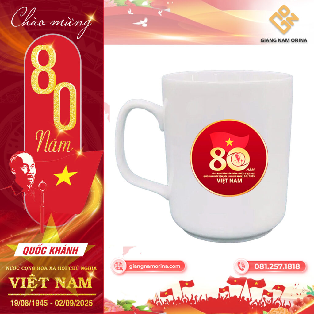 Ly cốc thủy tinh in logo