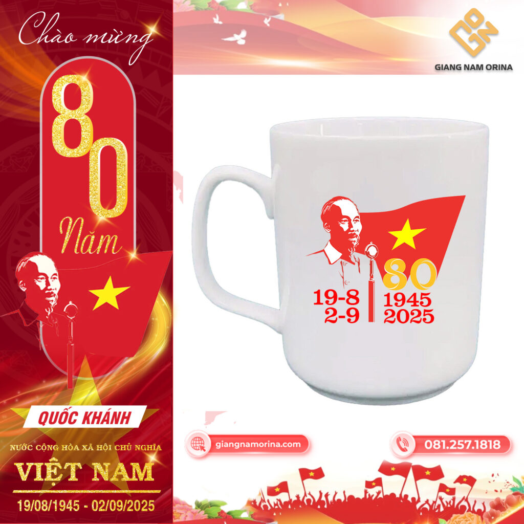 Ly cốc thủy tinh in logo