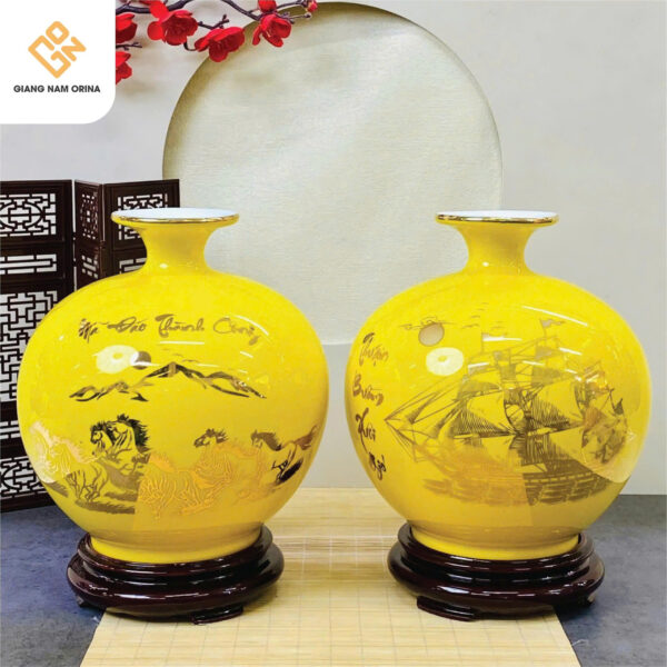 Bình Hút Tài Lộc Vẽ Vàng Kim - Ảnh 4