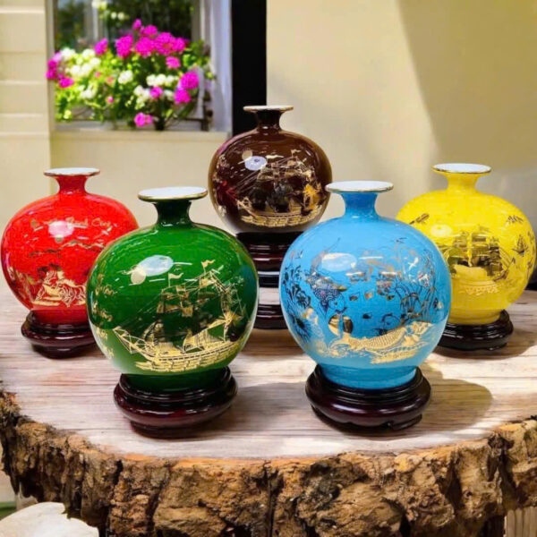 Bình Hút Tài Lộc Vẽ Vàng Kim - Ảnh 6