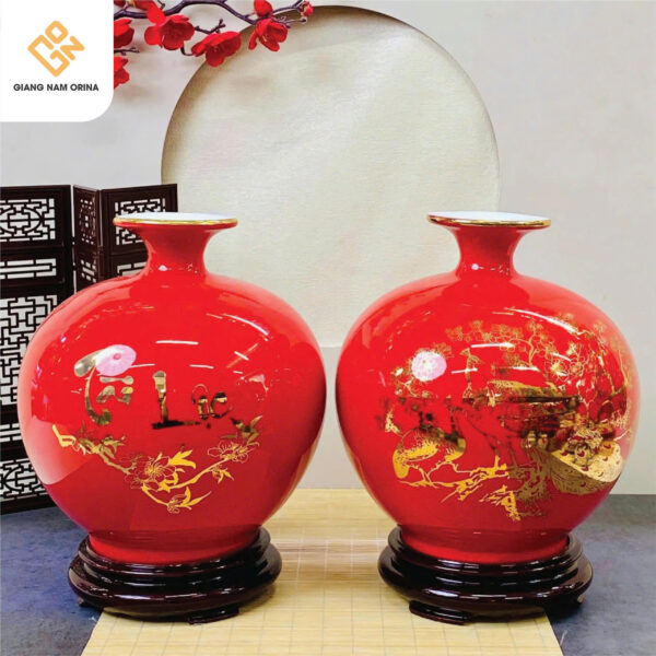 Bình Hút Tài Lộc Vẽ Vàng Kim - Ảnh 2