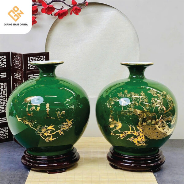 Bình Hút Tài Lộc Vẽ Vàng Kim