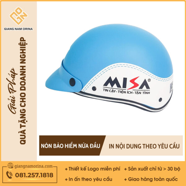 Nón bảo hiểm in logo 