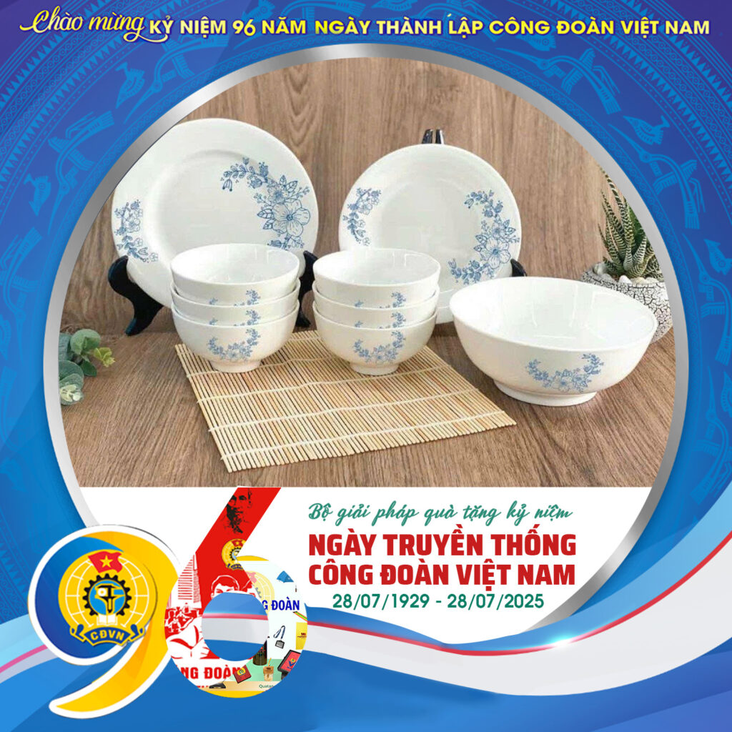 Bộ bát đĩa gốm sứ