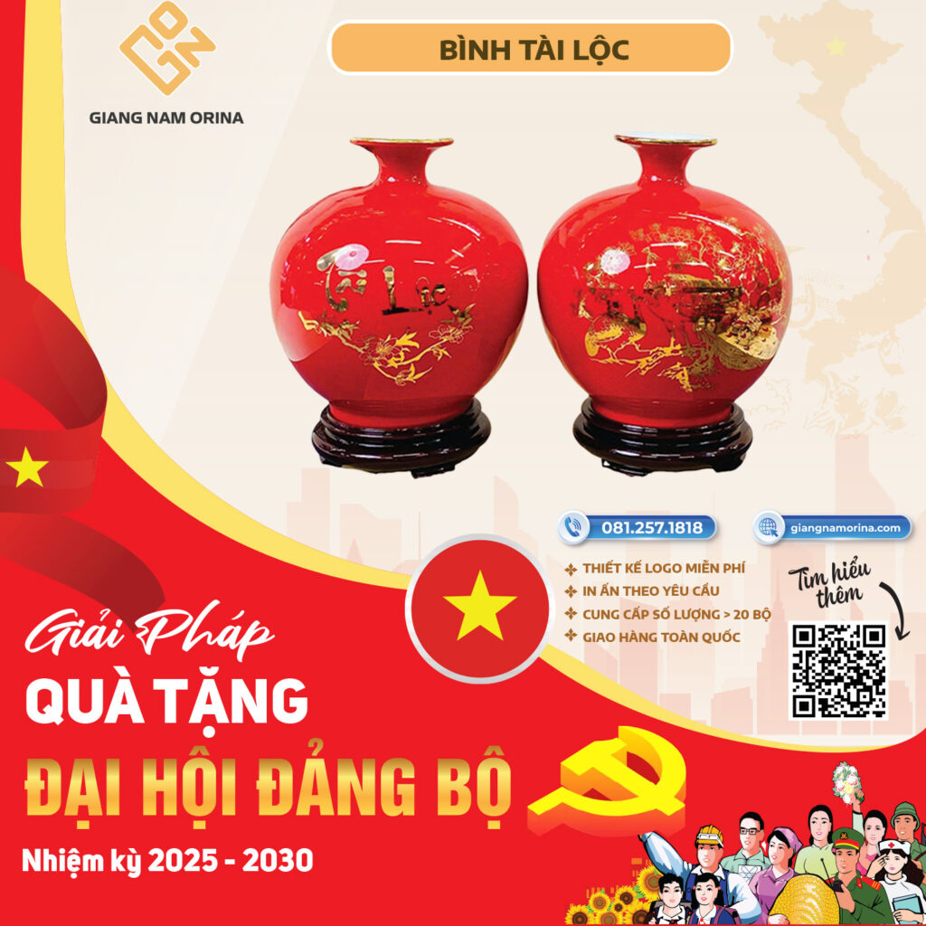 Bình tài lộc quà tặng