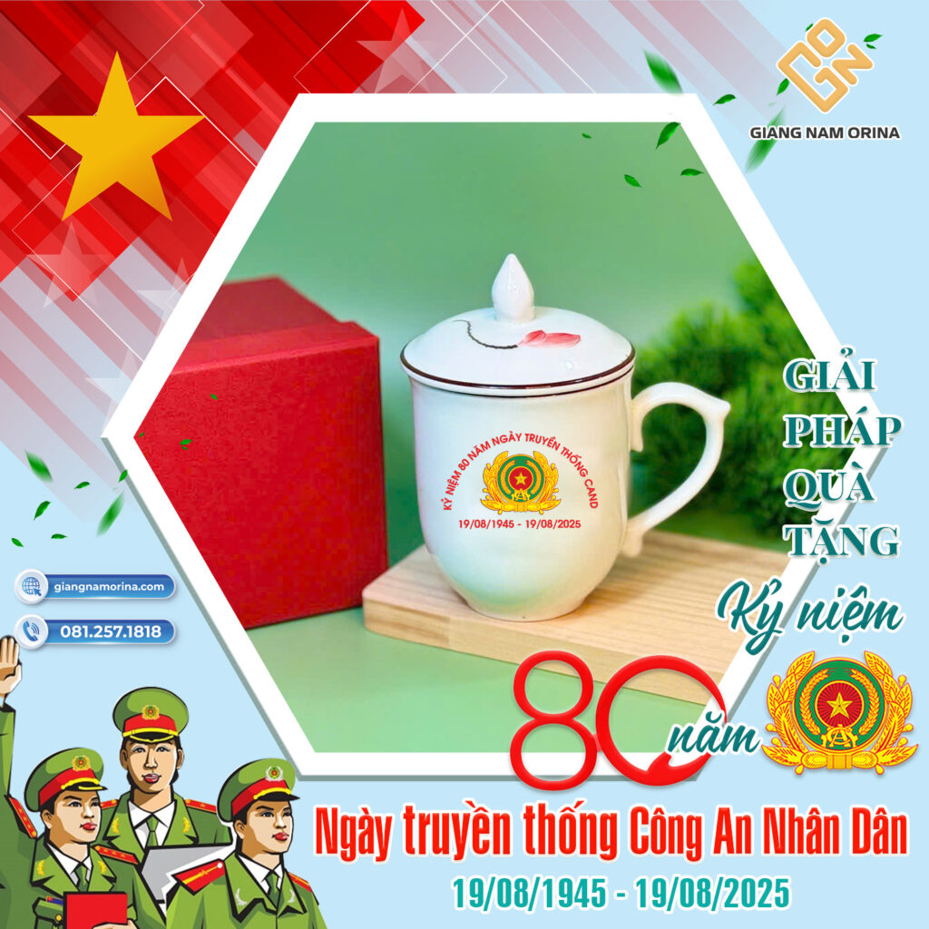 Một số hình ảnh sản phẩm quà tặng kỉ niệm công an nhân dân đẹp nhất