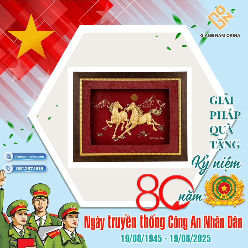 Một số hình ảnh sản phẩm quà tặng kỉ niệm công an nhân dân đẹp nhất