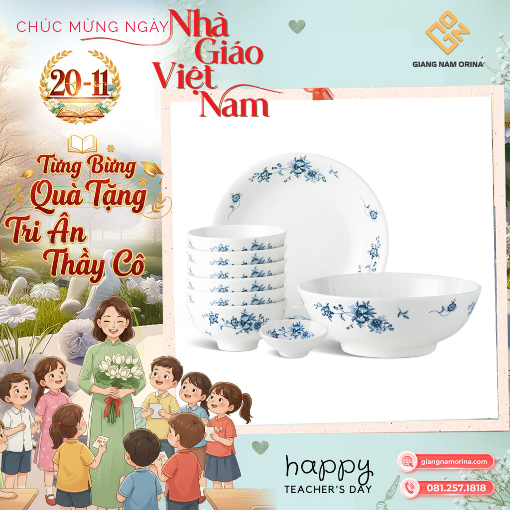 Bộ đồ ăn gốm sứ