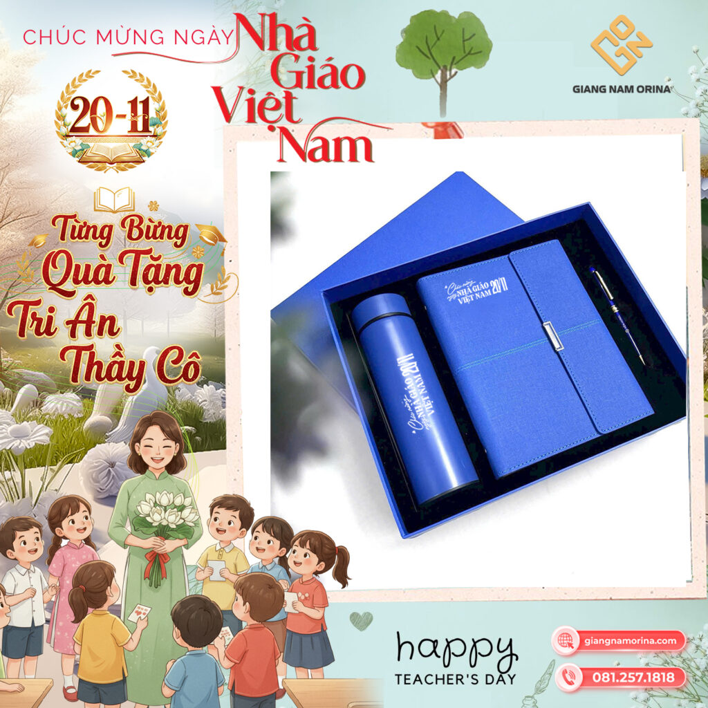 Set sổ tay và bình giữ nhiệt