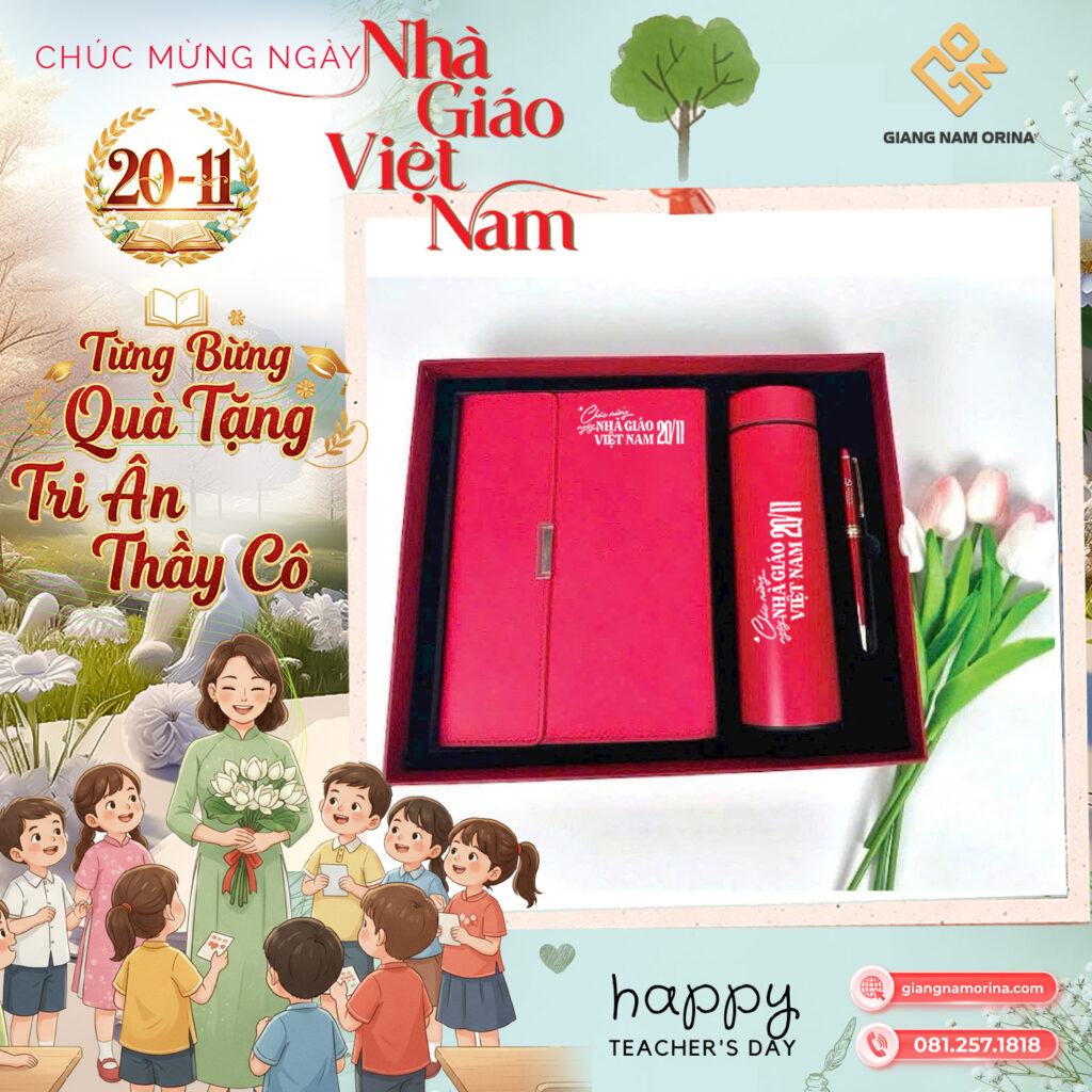 Set sổ tay và bình giữ nhiệt