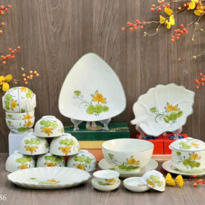 Bo bat dia Bat Trang men kem ve hoa sen 10