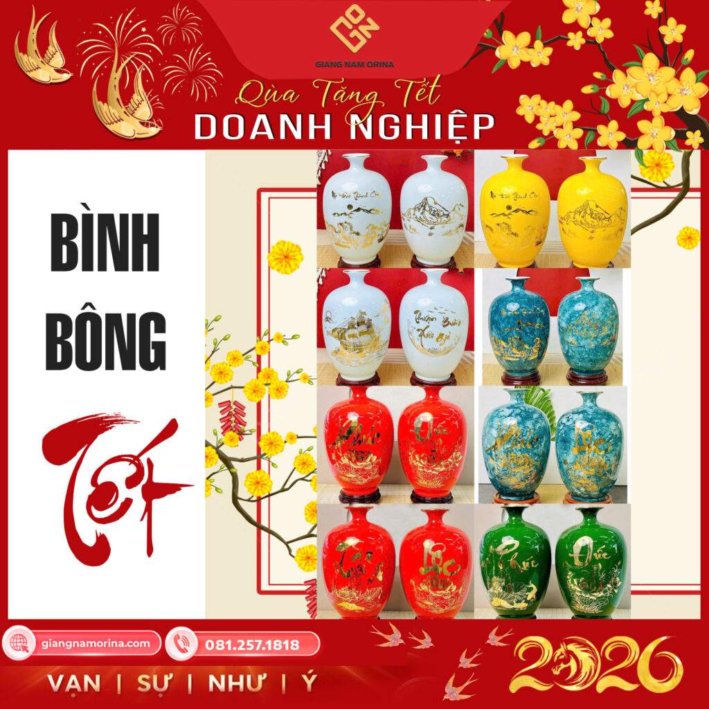 lọ hoa gốm sứ quà tặng tết