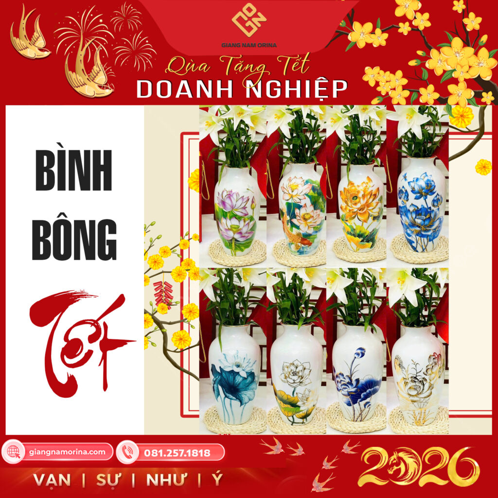 lọ hoa gốm sứ quà tặng tết