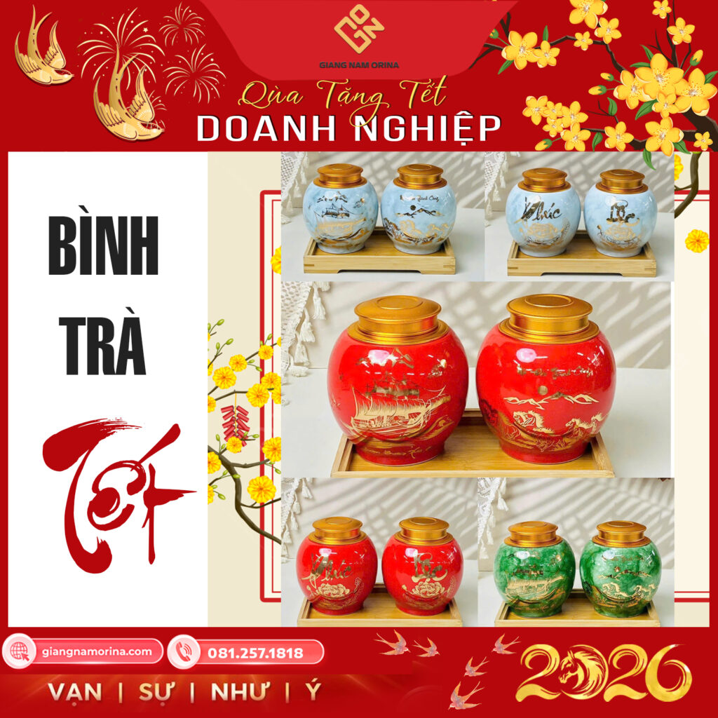 hủ đựng trà quà tặng Tết
