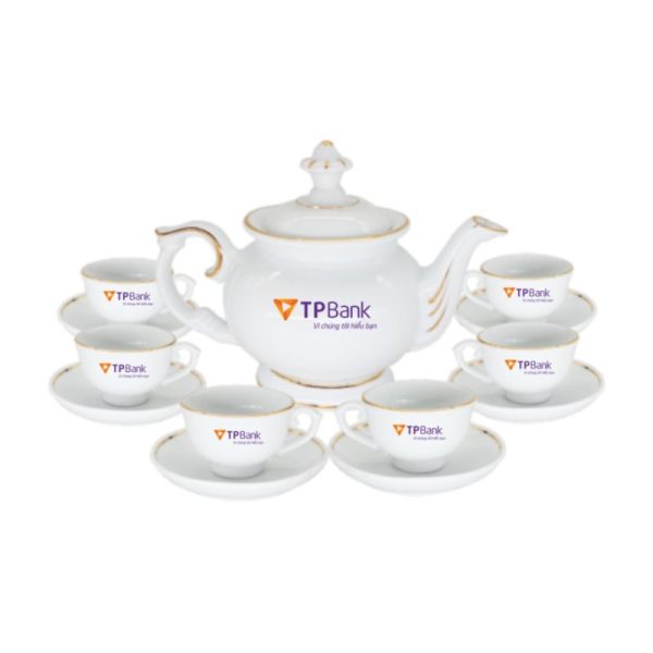 Bộ ấm trà quà tặng in logo