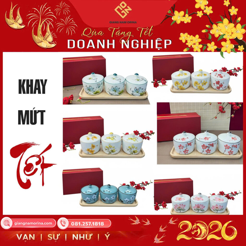 Khay mứt tròn