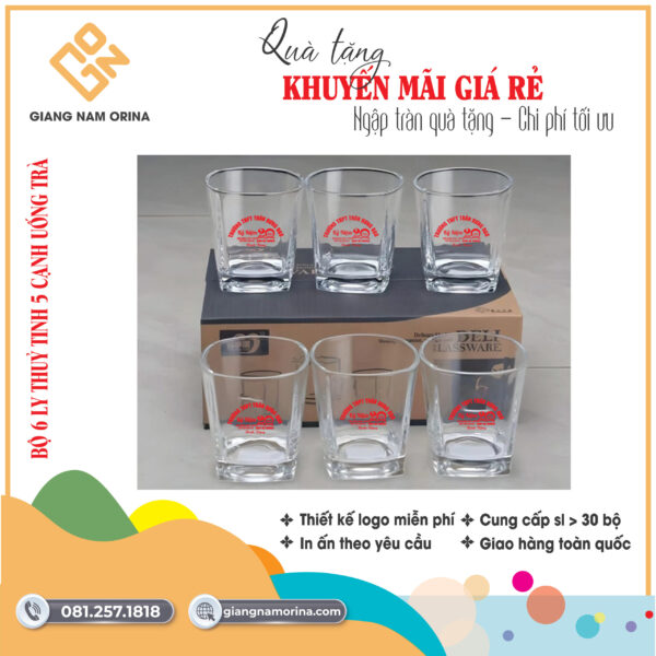 Những dịp thích hợp để tặng ly thủy tinh in logo