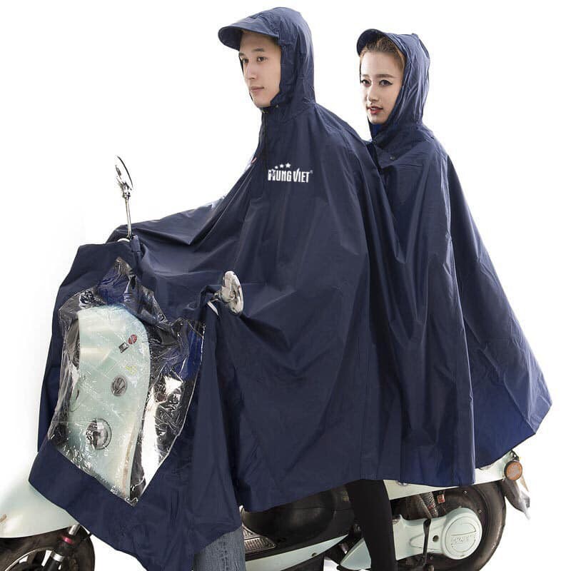 Áo mưa 2 người có kính chắn
