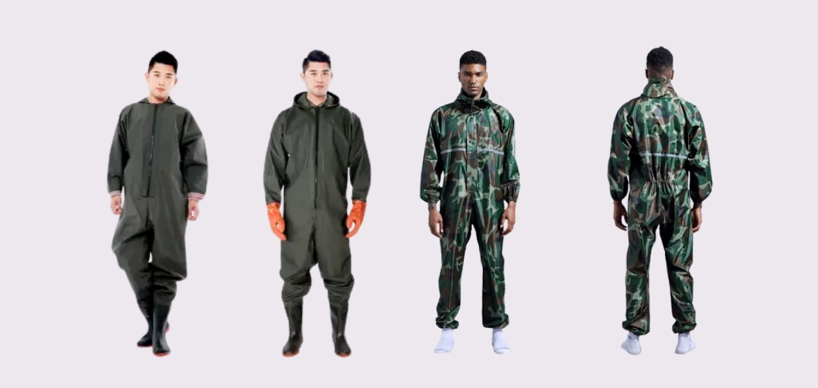 Áo mưa liền quần thời trang