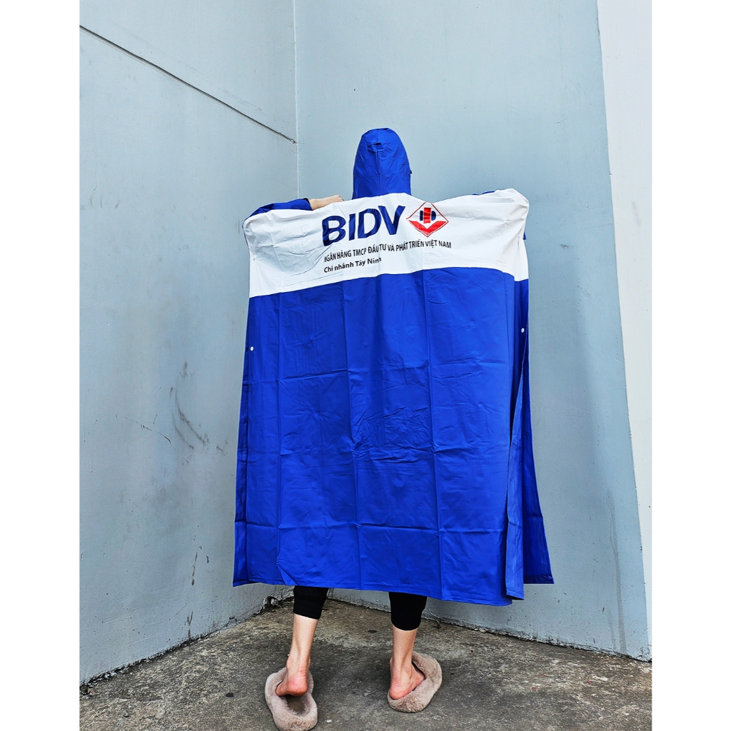 Áo mưa cao cấp in logo ngân hàng