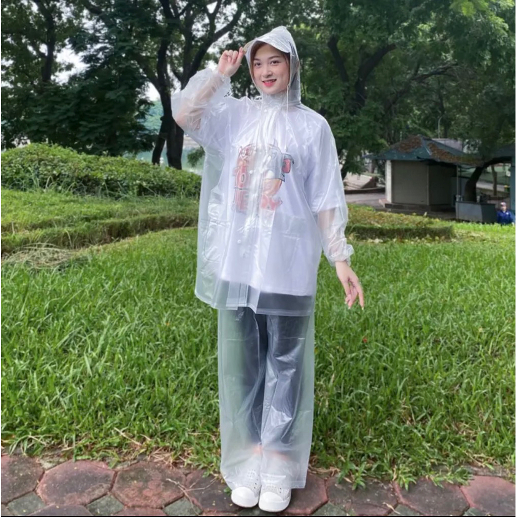 Áo mưa trong suốt dạng bộ