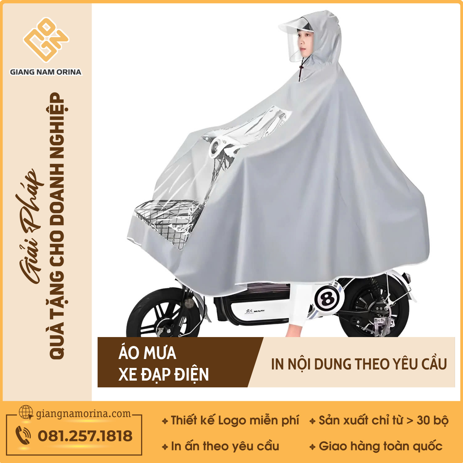 Xưởng cung cấp các loại áo mưa in logo giá rẻ uy tín