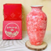 Lọ hoa gốm sứ men vân đá đỏ
