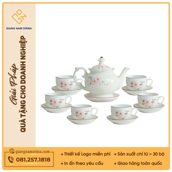Bộ ấm trà gốm sứ - Giữ trọn nét đẹp truyền thống
