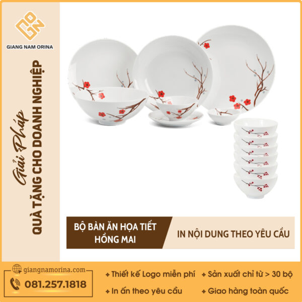 Bộ bàn ăn gốm sứ cao cấp – Gắn kết tình thân và không gian sống
