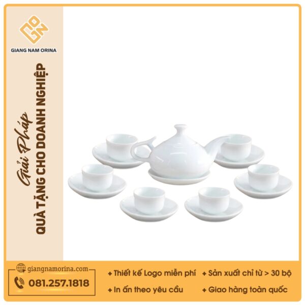 Bộ Ấm Trà Gốm Sứ Truyền Thống