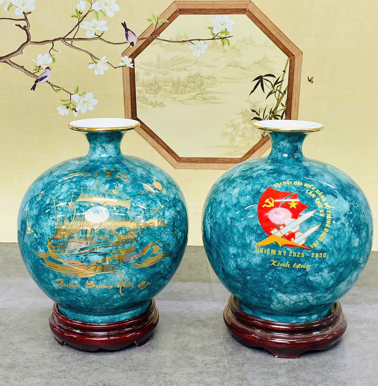 Bình hút lộc in logo đại hội đại biểu